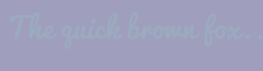 Image with Font Color 9BAABE and Background Color 9F9FBD